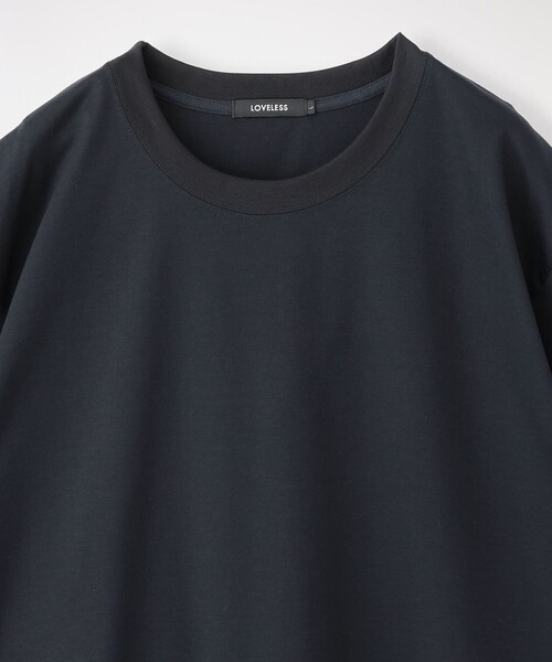 LOVELESS（ラブレス）の「【Safari12月号掲載】ハイゲージスムース Tシャツ（Tシャツ/カットソー・メンズ・ブラック/オフホワイト/ダークネイビー・S/M/L/XL）」の5枚目の写真