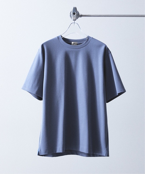 417 EDIFICE（フォーワンセブンエディフィス）の「《再入荷》【Made in Japan】コンパクトポンチ S/S クルーネック（Tシャツ/カットソー・メンズ・ブラック系その他/グレー/ブラック/カーキ/スカイブルー/ホワイト/ブルー系その他・SMALL/MEDIUM/LARGE/X-LARGE）」の7枚目の写真