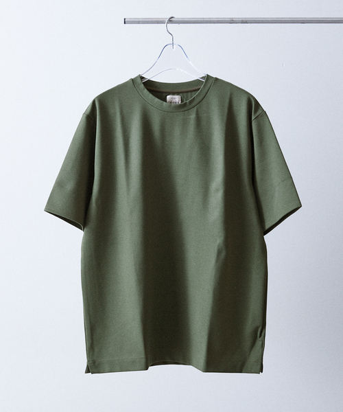 417 EDIFICE（フォーワンセブンエディフィス）の「《再入荷》【Made in Japan】コンパクトポンチ S/S クルーネック（Tシャツ/カットソー・メンズ・ブラック系その他/グレー/ブラック/カーキ/スカイブルー/ホワイト/ブルー系その他・SMALL/MEDIUM/LARGE/X-LARGE）」の5枚目の写真