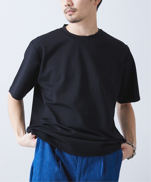 417 EDIFICE（フォーワンセブンエディフィス）の「《再入荷》【Made in Japan】コンパクトポンチ S/S クルーネック（Tシャツ/カットソー・メンズ・ブラック系その他/グレー/ブラック/カーキ/スカイブルー/ホワイト/ブルー系その他・SMALL/MEDIUM/LARGE/X-LARGE）」の14枚目の写真