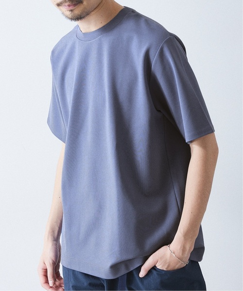 417 EDIFICE（フォーワンセブンエディフィス）の「《再入荷》【Made in Japan】コンパクトポンチ S/S クルーネック（Tシャツ/カットソー・メンズ・ブラック系その他/グレー/ブラック/カーキ/スカイブルー/ホワイト/ブルー系その他・SMALL/MEDIUM/LARGE/X-LARGE）」の11枚目の写真