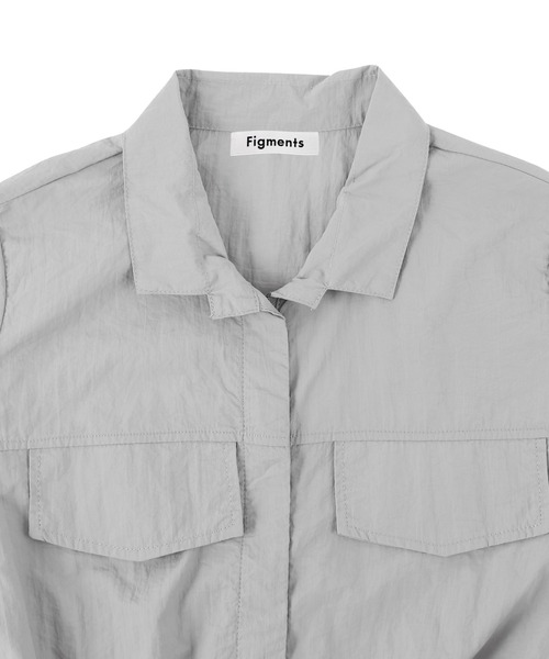 Figments（フィグメンツ）の「ショートスリーブロンパース（サロペット/オーバーオール・レディース・ブラック/グレー・FREE）」の10枚目の写真