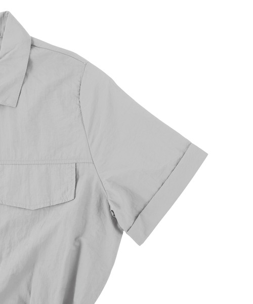 Figments（フィグメンツ）の「ショートスリーブロンパース（サロペット/オーバーオール・レディース・ブラック/グレー・FREE）」の13枚目の写真