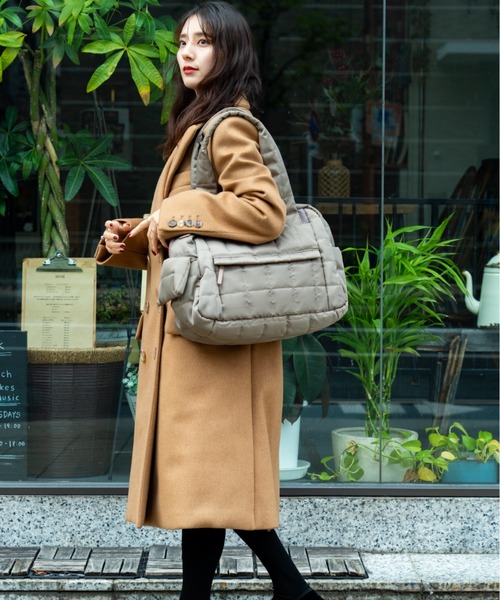 驚きの11ポケット】Rename キルティング 2way マザーズバッグ トート