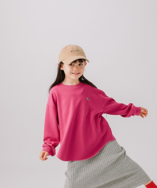 FRUIT OF THE LOOM（フルーツオブザルーム）の「【Fruit Of The Loom】別注スウェットプルオーバー（KIDS）（スウェット・キッズ・グレー/ネイビー/グリーン/ピンク・110cm/120cm/130cm/140cm）」の10枚目の写真