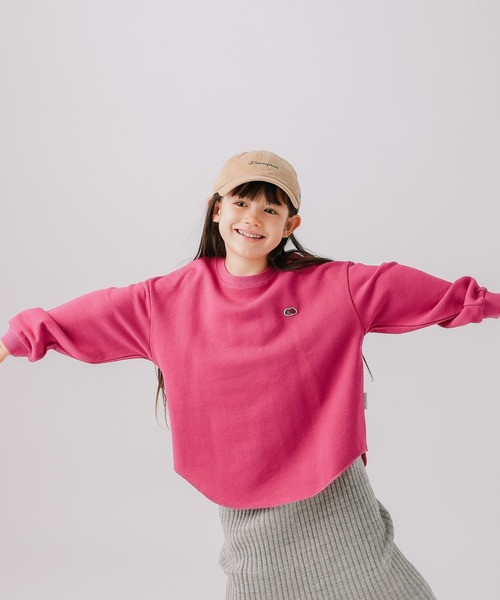 FRUIT OF THE LOOM（フルーツオブザルーム）の「【Fruit Of The Loom】別注スウェットプルオーバー（KIDS）（スウェット・キッズ・グレー/ネイビー/グリーン/ピンク・110cm/120cm/130cm/140cm）」の11枚目の写真