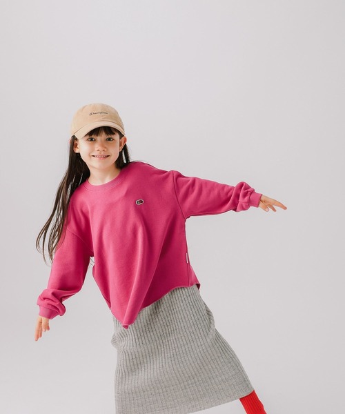 FRUIT OF THE LOOM（フルーツオブザルーム）の「【Fruit Of The Loom】別注スウェットプルオーバー（KIDS）（スウェット・キッズ・グレー/ネイビー/グリーン/ピンク・110cm/120cm/130cm/140cm）」の12枚目の写真