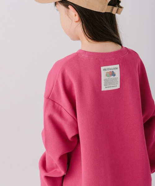 FRUIT OF THE LOOM（フルーツオブザルーム）の「【Fruit Of The Loom】別注スウェットプルオーバー（KIDS）（スウェット・キッズ・グレー/ネイビー/グリーン/ピンク・110cm/120cm/130cm/140cm）」の13枚目の写真