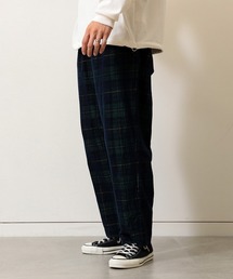 BEAMS | BEAMS / ブラックウォッチ コーデュロイ 2プリーツ パンツ(その他パンツ)