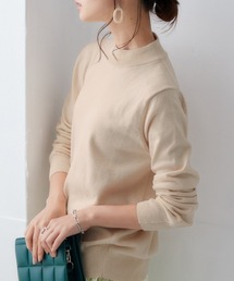 nissen | 洗えるＵＶカット綿１００％ハイネックニット(ニット/セーター)