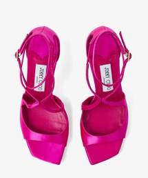JIMMY CHOO ジミーチュウ サンダル Azia 95 Champagne Glitter Leather Sandals | AZIA 95 | Spring 2022
