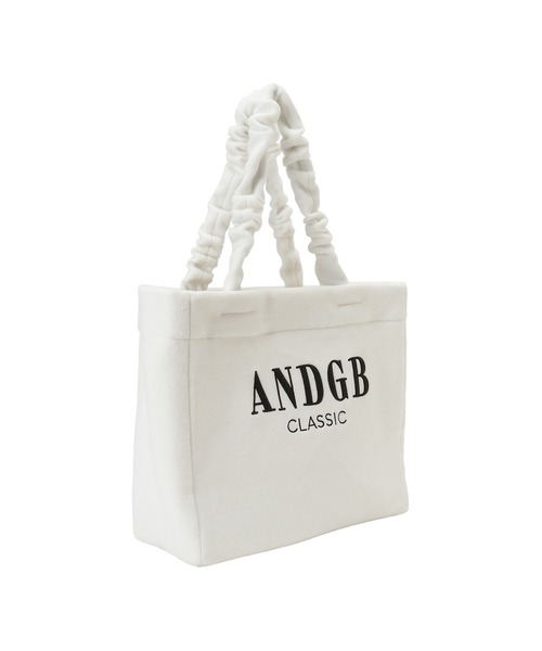 ANDGEEBEE（アンジービー）の「シャギートートバッグ（トートバッグ・レディース・ホワイト/ブラック・FREE）」の6枚目の写真
