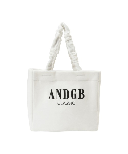 ANDGEEBEE（アンジービー）の「シャギートートバッグ（トートバッグ・レディース・ホワイト/ブラック・FREE）」の7枚目の写真
