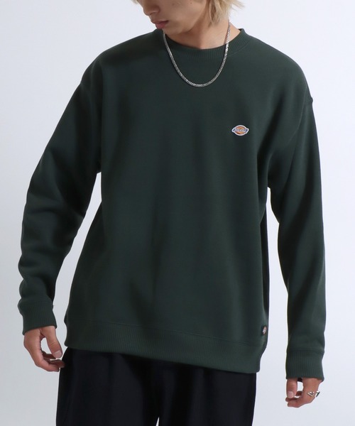 Dickies(ディッキーズ)の「Dickies(ディッキーズ)ワンポイントロゴ刺繍 スウェットトップス(裏起毛)/長袖 無地 プルオーバートレーナー/メンズ レディース(スウェット・メンズ・ダークグリーン/アッシュグレー/ブラック/ネイビー/ホワイト・XL/M/L)」の19枚目の写真