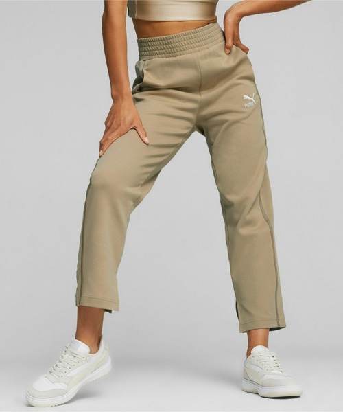PUMA(プーマ)の「PUMA プーマ ウィメンズ T7 ハイウエスト パンツ(その他パンツ・レディース・サンドベージュ/ブラック/オフホワイト・LARGE/SMALL/X-SMALL/MEDIUM)」の1枚目の写真
