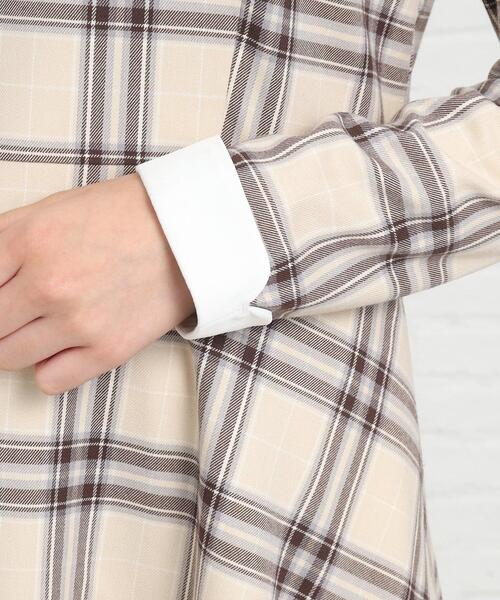 PINK-latte(ピンクラテ)の「【入卒・セレモニー・卒服】リボンSET 衿付きワンピース(ワンピース・キッズ・ベージュ系1/グレー系1/ブルー系その他・16/15 /02)」の9枚目の写真