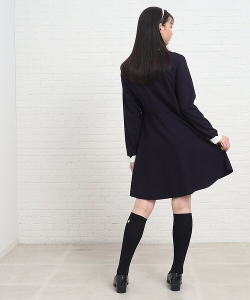 PINK-latte(ピンクラテ)の「【入卒・セレモニー・卒服】リボンSET 衿付きワンピース(ワンピース・キッズ・ベージュ系1/グレー系1/ブルー系その他・16/15 /02)」の17枚目の写真