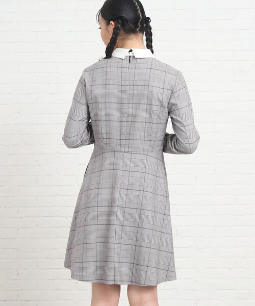 PINK-latte(ピンクラテ)の「【入卒・セレモニー・卒服】リボンSET 衿付きワンピース(ワンピース・キッズ・ベージュ系1/グレー系1/ブルー系その他・16/15 /02)」の20枚目の写真