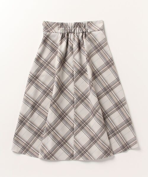TRUDEA(トルディア)の「ビット付きチェックフレアスカート(スカート・レディース・ベージュ・SMALL/MEDIUM/LARGE)」の15枚目の写真
