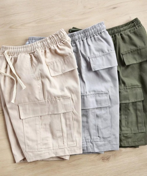 ARCHIVER（アーカイバ）の「【Bl】 [IZU] カーゴショートパンツ（カーゴパンツ・メンズ・カーキ/グレー/ベージュ・MEDIUM/X-LARGE/LARGE）」の10枚目の写真
