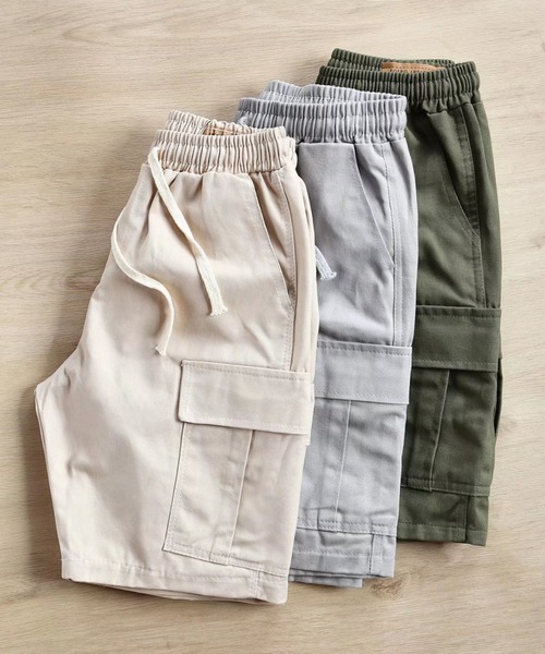 ARCHIVER（アーカイバ）の「【Bl】 [IZU] カーゴショートパンツ（カーゴパンツ・メンズ・カーキ/グレー/ベージュ・MEDIUM/X-LARGE/LARGE）」の11枚目の写真