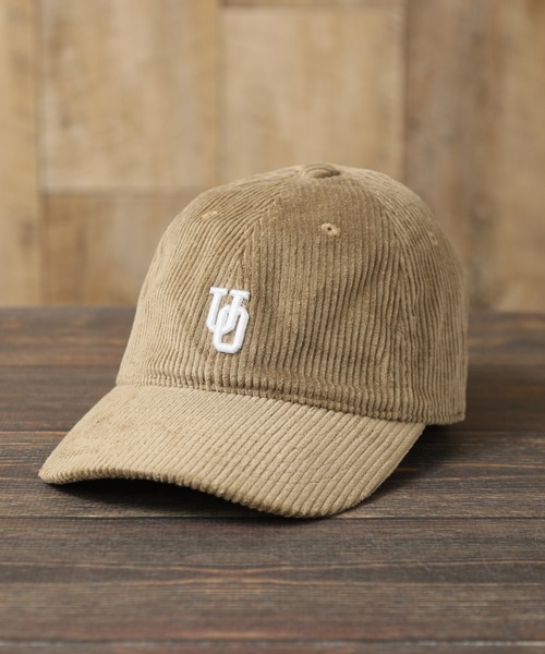 UNIVERSAL OVERALL（ユニバーサルオーバーオール）の「【UNIVERSAL OVERALL/ユニバーサルオーバーオール】コーデュロイ ワンポイントロゴキャップ（キャップ・メンズ・ベージュ/イエロー/グリーン/ブラウン/グレー/ワイン/ブラック/アイボリー・FREE）」の5枚目の写真