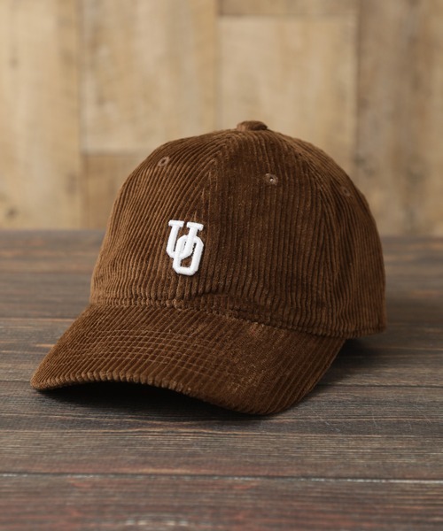 UNIVERSAL OVERALL（ユニバーサルオーバーオール）の「【UNIVERSAL OVERALL/ユニバーサルオーバーオール】コーデュロイ ワンポイントロゴキャップ（キャップ・メンズ・ベージュ/イエロー/グリーン/ブラウン/グレー/ワイン/ブラック/アイボリー・FREE）」の4枚目の写真