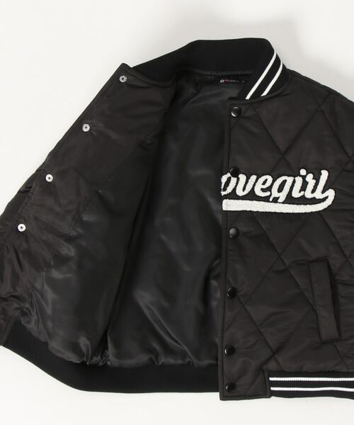 by LOVEiT（バイラビット）の「サガラ刺しゅうキルトコーチブルゾン（ブルゾン・キッズ・ブラック/ベージュ/ピンク・130cm/140cm/160cm/150cm/120cm）」の8枚目の写真