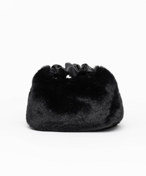 ZAKKA-BOX（ザッカボックス）の「フェイクファーワンハンドルバッグ（ハンドバッグ・レディース・ブラック/ライトベージュ/グレー系その他・FREE）」の13枚目の写真