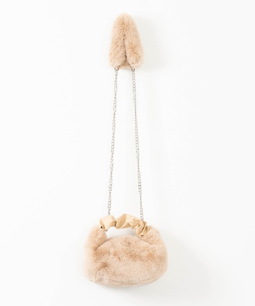 ZAKKA-BOX（ザッカボックス）の「フェイクファーワンハンドルバッグ（ハンドバッグ・レディース・ブラック/ライトベージュ/グレー系その他・FREE）」の21枚目の写真