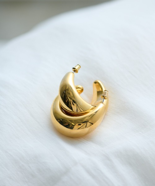 THE PAUSE（ザ ポーズ）の「【THE PAUSE】ラウンドボリュームピアス（ピアス（両耳用）・レディース・シルバー/ゴールド・FREE）」の9枚目の写真