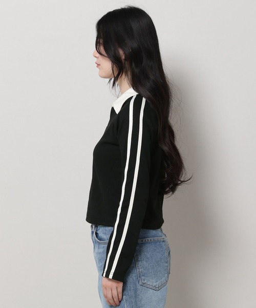 3.3 Field Trip (3.3フィールドトリップ)の「3.3 Field Trip/長袖ラインカラー 2981254(Tシャツ/カットソー・レディース・ブラック/ホワイト・FREE)」の20枚目の写真