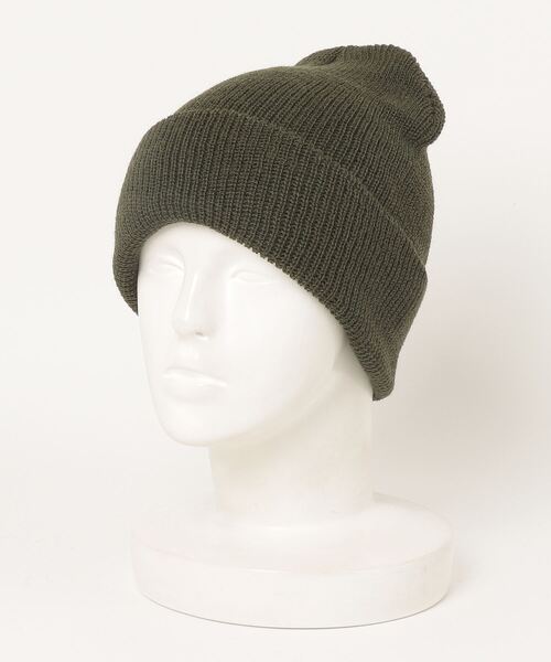 AMERICAN RAG CIE（アメリカンラグシー）の「US GOODS G.I Wool Watch Cap（ニットキャップ/ビーニー・メンズ・オリーブ/ネイビー/ブラック・M）」の8枚目の写真