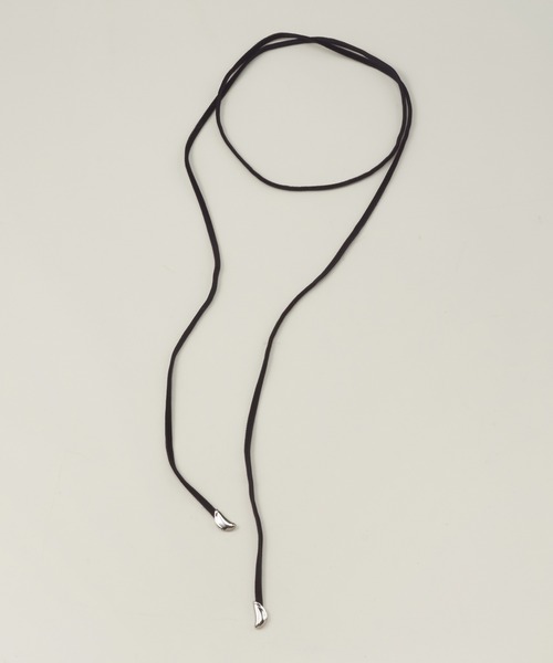 GOLDY（ゴールディ）の「ジグリー メタル ドロップ ベルベット タイ ネックレス（ネックレス・レディース・シルバー/ゴールド・FREE）」の10枚目の写真