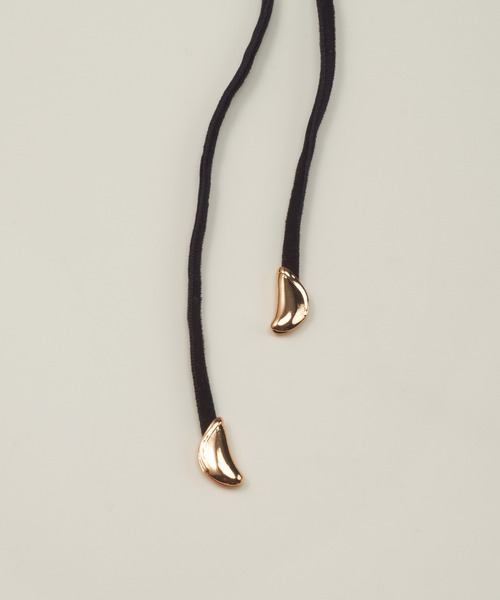 GOLDY（ゴールディ）の「ジグリー メタル ドロップ ベルベット タイ ネックレス（ネックレス・レディース・シルバー/ゴールド・FREE）」の13枚目の写真