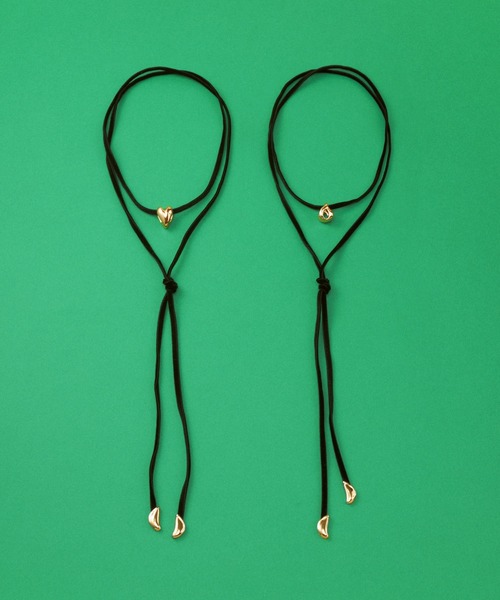 GOLDY（ゴールディ）の「ジグリー メタル ドロップ ベルベット タイ ネックレス（ネックレス・レディース・シルバー/ゴールド・FREE）」の15枚目の写真