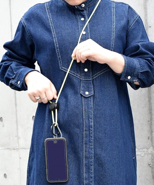 SHIPS any(シップス エニィ)の「BYON BYON: カラビナ付き スマホ ショルダー ストラップ(スマホグッズ・メンズ・ブラック/グレー/ホワイト/ネイビー/イエロー・ONE SIZE)」の9枚目の写真