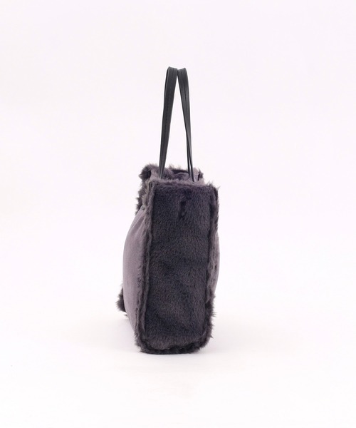 COOCO(クーコ)の「リバーシブルムートン風2WAYバッグ(ハンドバッグ・レディース・レオパード/ダークグレー/グレー系その他/オフホワイト・9)」の17枚目の写真