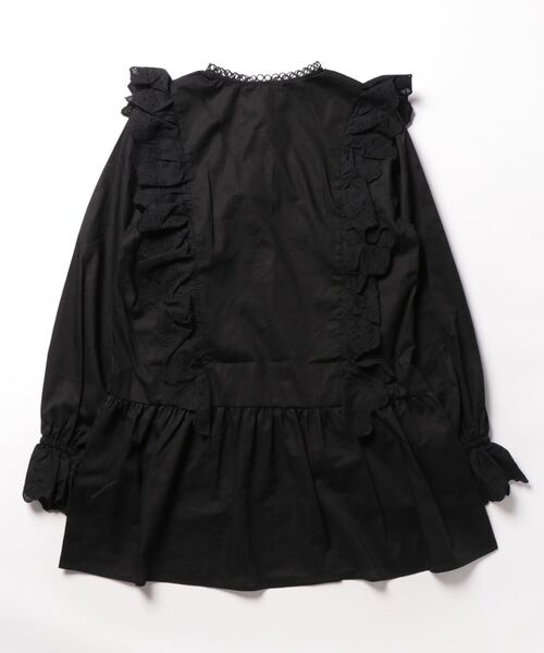 Alley by w closet(アリーバイダブルクローゼット)の「【Alley】エンブロイダリーレースチュニックワンピース(チュニック・レディース・オフホワイト/ブラック・FREE)」の3枚目の写真