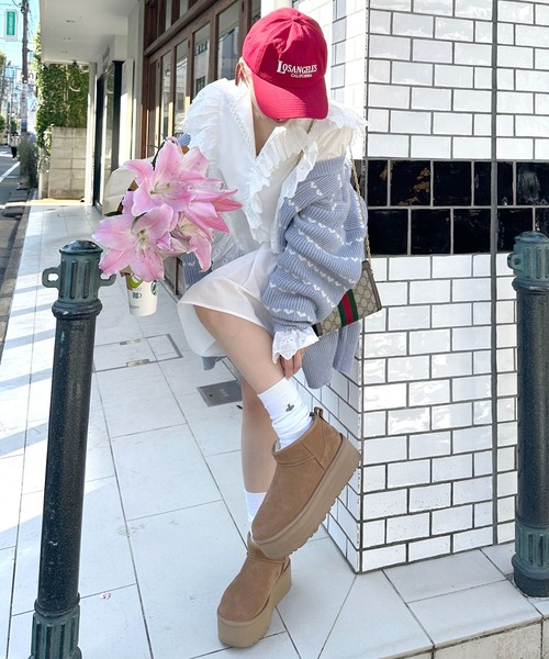 Alley by w closet(アリーバイダブルクローゼット)の「【Alley】エンブロイダリーレースチュニックワンピース(チュニック・レディース・オフホワイト/ブラック・FREE)」の11枚目の写真