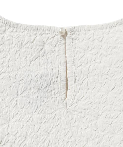 SHOO・LA・RUE（シューラルー）の「◆【110-140cm/プチセレ】エンボスブラウス（シャツ/ブラウス・キッズ・アイボリー/ブラック・11/12/13/14）」の7枚目の写真