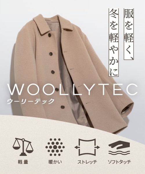 GLOBAL WORK Smile Seed Store(グローバルワーク スマイルシードストア)の「ウーリーテックジャケットコート/704188(その他アウター・レディース・ブラック/ベージュ/ネイビー・LARGE/X-LARGE/SMALL/MEDIUM)」の13枚目の写真