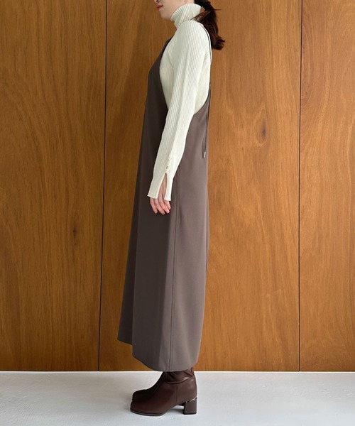 Doux archives（ドゥアルシーヴ）の「ジョーゼットキャミワンピース（ワンピース・レディース・アイボリー/モカ/ブラック・FREE）」の10枚目の写真