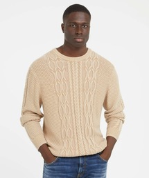 Guess | Andy Cable Acid Wash Sweater ニット セーター(ニット/セーター)