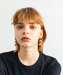 ボールチェーンイヤリング