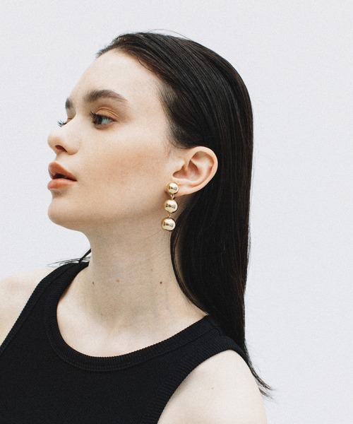 WCJ（ダブルシージェイ）の「ボールチェーンイヤリング（イヤリング・レディース・ゴールド/シルバー・FREE）」の3枚目の写真