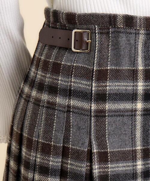 grove（グローブ）の「◆チェックとプリーツが着映えする主役スカート（スカート・レディース・チャコールグレー/ブラック系1/ダークブラウン系1・03/02/01/05/04）」の17枚目の写真