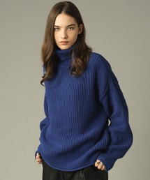 TURTLE NECK RIB KNIT / タートルネックアゼアミニット