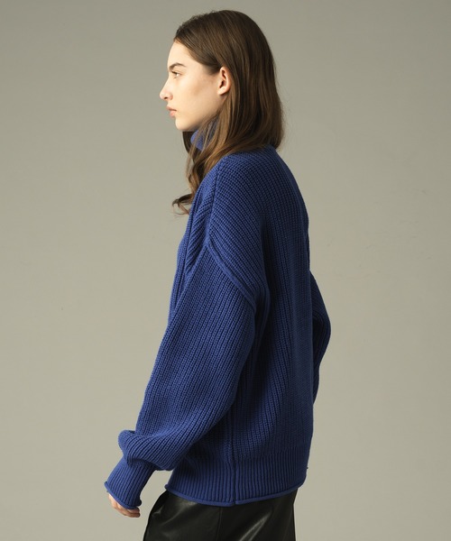 TURTLE NECK RIB KNIT / タートルネックアゼアミニット（ニット