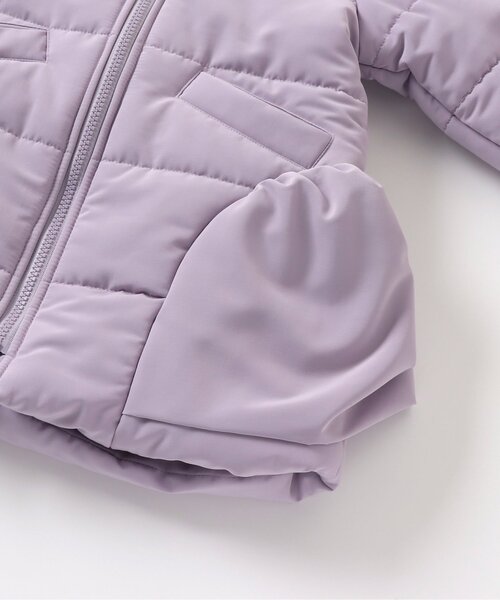 Seraph（セラフ）の「【ファー取り外し可能】中綿ロングコート（ダウンジャケット/コート・キッズ・ラベンダー/ブラック・100/130/95/110/120/90/140/80）」の10枚目の写真